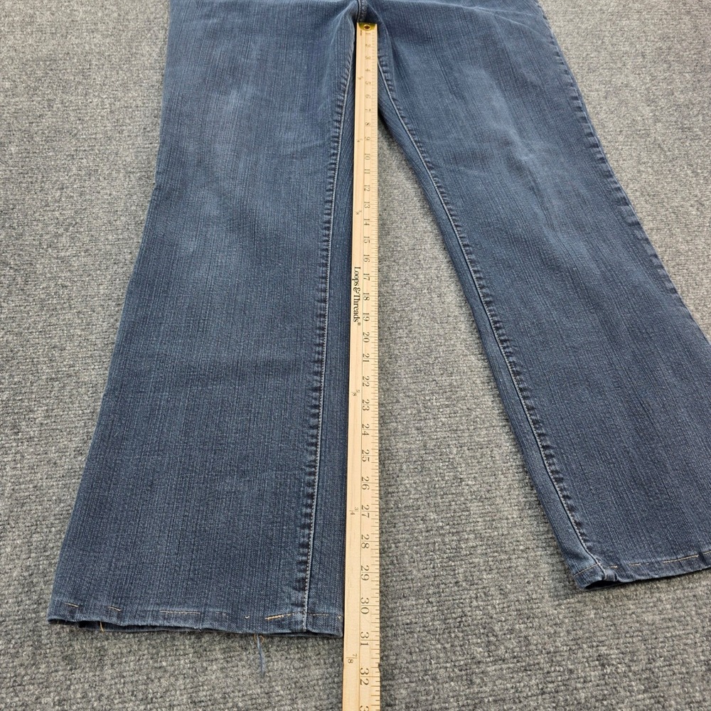 Chico's Platinum Tall Bootcut Jeans Women's Dark Wash Denim Stretch - Picture 5 of 9